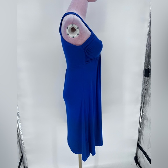 EUC Calvin Klein V Neck Ruched Mini Dress - Picture 7 of 9